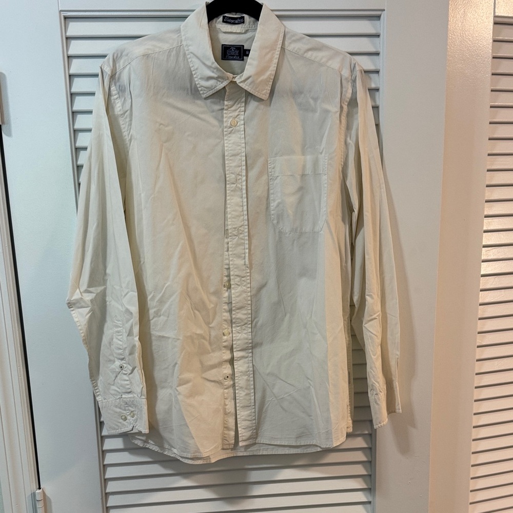 Southern Tide Men's Cream Button Down Shirt